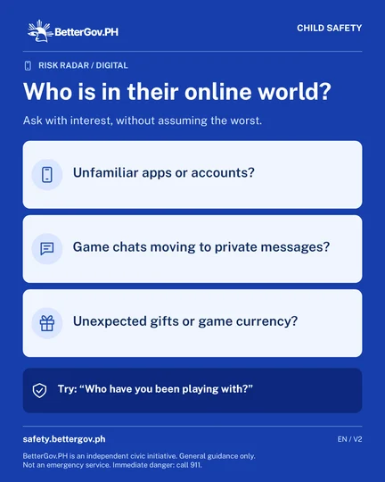 Who is in their online world?
