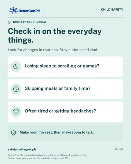 Check in on the everyday things.