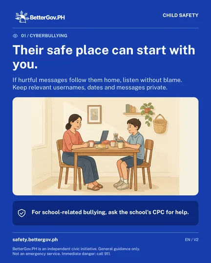 Their safe place can start with you.
